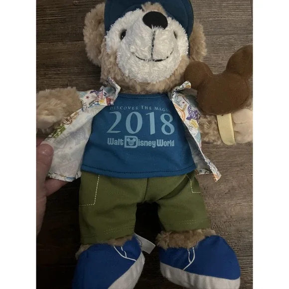 Disney World Duffy Bear 2018 Plush Mickey Bar Souvenir Outfit Hat - Picture 2 of 7
